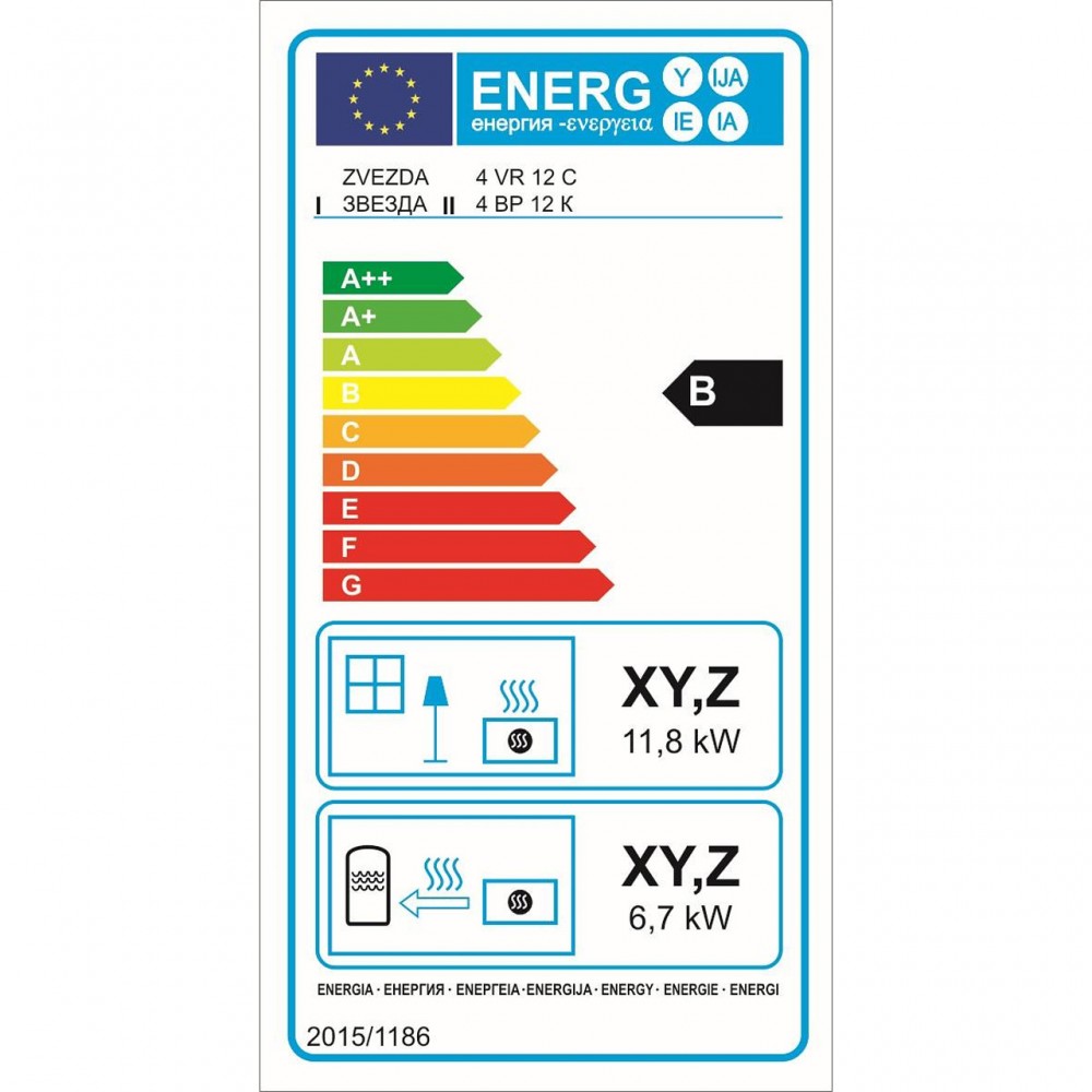 Multi Fuel Boiler Stove Zvezda 4 VR 12 C, 18.5kW | Multi Fuel Stoves With Back Boiler | Stoves |