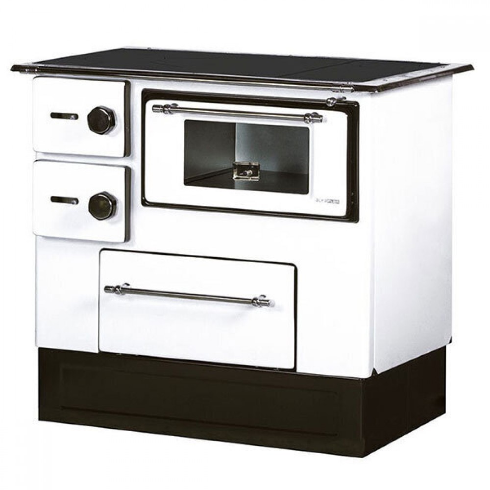 Wood cooker stove Alfa Plam Regular 46 White Right, 5kW | Wood Cooker Stoves |  |