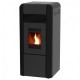 Pellet stove with back boiler Alfa Plam Dino Black, 17kW | Pellet Stoves With Back Boiler | Pellet Stoves |