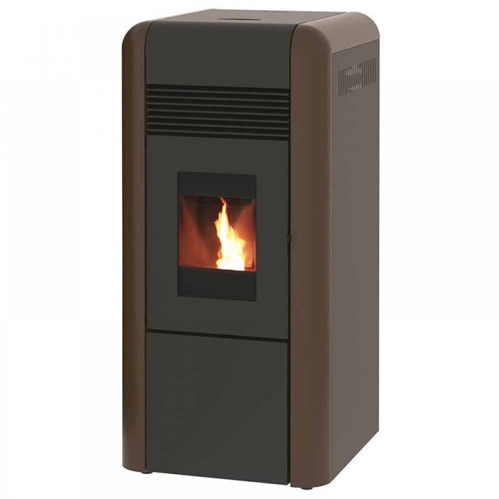 Pellet stove with back boiler Alfa Plam Dino 27 Brown, 27kW | Pellet Stoves With Back Boiler | Pellet Stoves |