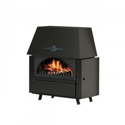 Wood Burning Stove With Back Boiler Alfa Plam Rustikal E with cast iron door, 14kW - Product Comparison