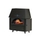 Wood Burning Stove With Back Boiler Alfa Plam Rustikal E with cast iron door, 14kW | Wood Stoves With Back Boiler | Wood Burning Stoves |