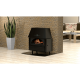 Wood Burning Stove With Back Boiler Alfa Plam Rustikal E with cast iron door, 14kW | Wood Stoves With Back Boiler | Wood Burning Stoves |