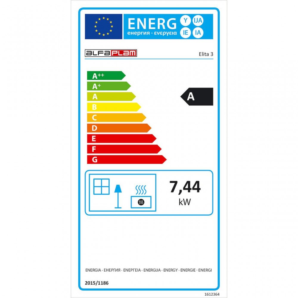 Wood burning stove Alfa Plam Elita 3 7kW Anthracite, Log | Wood Burning Stoves | Stoves |