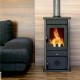 Wood Burning Stove With Back Boiler MBS Thermo Vesta Black, 9kW | Multi Fuel Stoves With Back Boiler | Stoves |