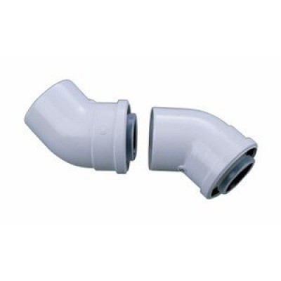 Set of 2 coaxial 45° flue elbow for gas boiler Bosch Ø60/100mm - Chimney