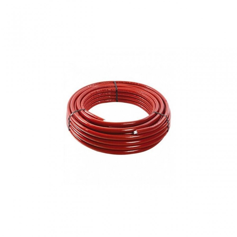 Multilayered Pex/Al/Pex pipe with red insulation | Installation | Radiators |