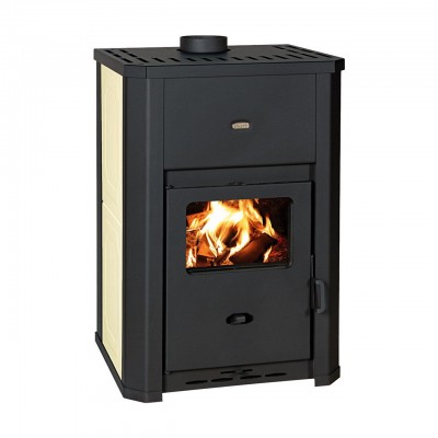 Wood Burning Stove With Back Boiler Prity WD W24 D, 24.3kW - Stoves