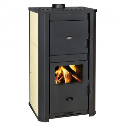 Wood Burning Stove With Back Boiler Prity WD W29 D, 31.5kW - Stoves