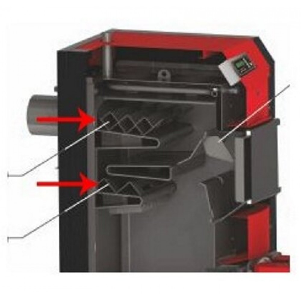 Turbulator set for wood stove furnace Sunsystem Burnit NWB MAX