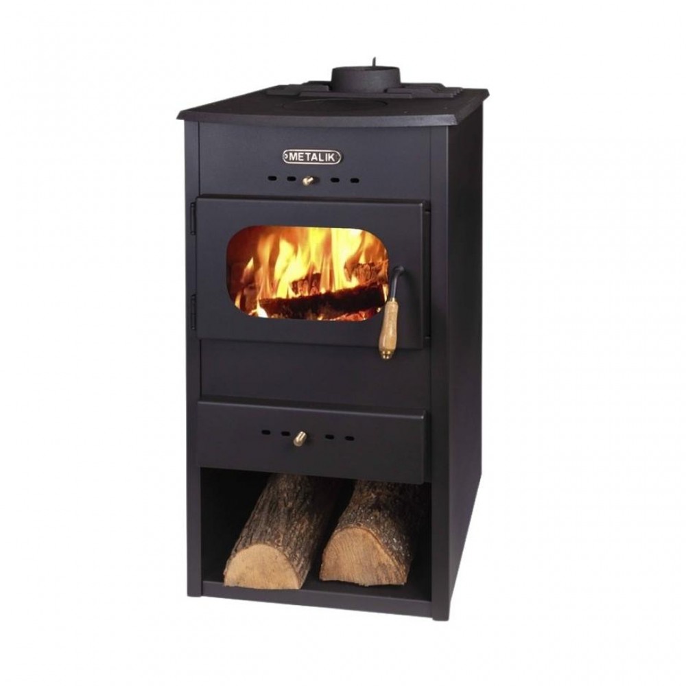 Wood burning stove Metalik Hit Cast iron with cast iron top, 8.6 kW | Wood Burning Stoves | Stoves |