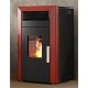 Pellet stove with back boiler Alfa Plam Commo 12 Red, 12kW | Pellet Stoves With Back Boiler | Pellet Stoves |
