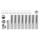 Flue kit for pellet stove, Stainless steel, Insulated, Ф80 (inner diameter), 9.7m | Flue Kits | Chimney |