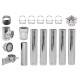 Flue kit Stainless steel Insulated Ф230 (inner diameter), 6.7m | Flue Kits | Chimney |