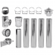 Flue kit Stainless steel Insulated Ф230 (inner diameter), 5.7m | Flue Kits | Chimney |