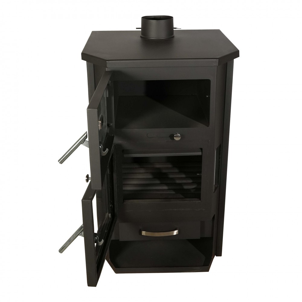 Wood burning stove with back boiler and oven Horvat Feniks RNE 26 kW | Multi Fuel Stoves With Back Boiler | Stoves |