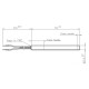 Heating element for pellet stoves, total length 150mm, 250W | Igniters / Resistors | Pellet Stove Parts |
