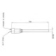 Heating element for pellet stoves Enviro with air-canalizing tube, total length 153mm, 230W | Igniters / Resistors | Pellet Stove Parts |