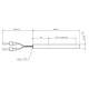Heating element for pellet stoves La Nordica and others, total length 185mm, 400W | Igniters / Resistors | Pellet Stove Parts |