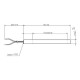 Heating element for pellet stoves Arce, Cadel, Eurofiamma, Eurosteack and others, total length 101mm, 300W | Igniters / Resistors | Pellet Stove Parts |