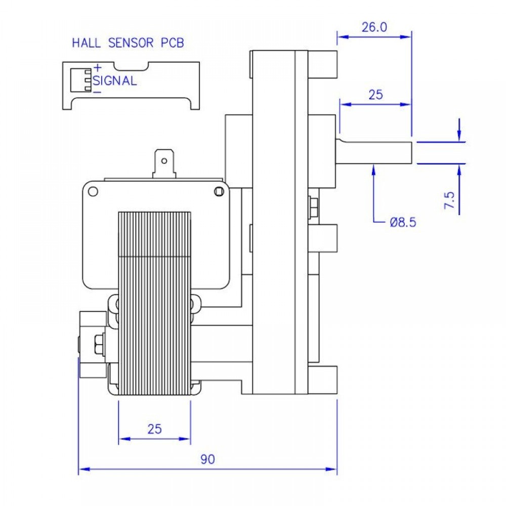Gear motor Mellor FB1222, 1.5RPM for pellet stove Caminetti Montegrappa, Clam, MCZ and others | Gear Motors | Pellet Stove Parts |