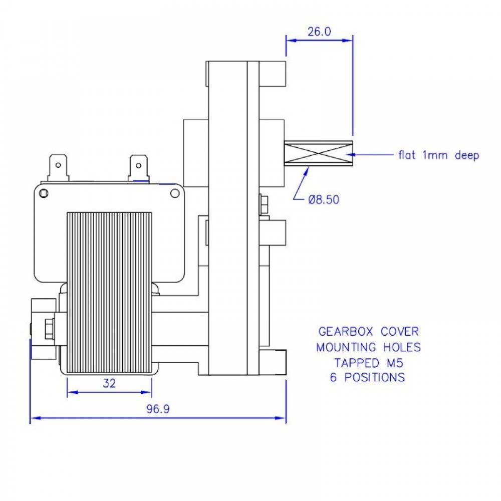 Gear motor Mellor FB1167, 3RPM for pellet stove Clam, Ecoteck, Moretti Design, Ravelli and others | Gear Motors | Pellet Stove Parts |