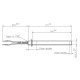 Heating element for pellet stoves Palazzetti, Cadel, Thermorossi, Olimpia Splendid, total length 170mm, 350W | Igniters / Resistors | Pellet Stove Parts |
