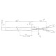 Heating element for pellet stoves Edilkamin, Thermorossi and others, total length 182mm, 350W | Igniters / Resistors | Pellet Stove Parts |