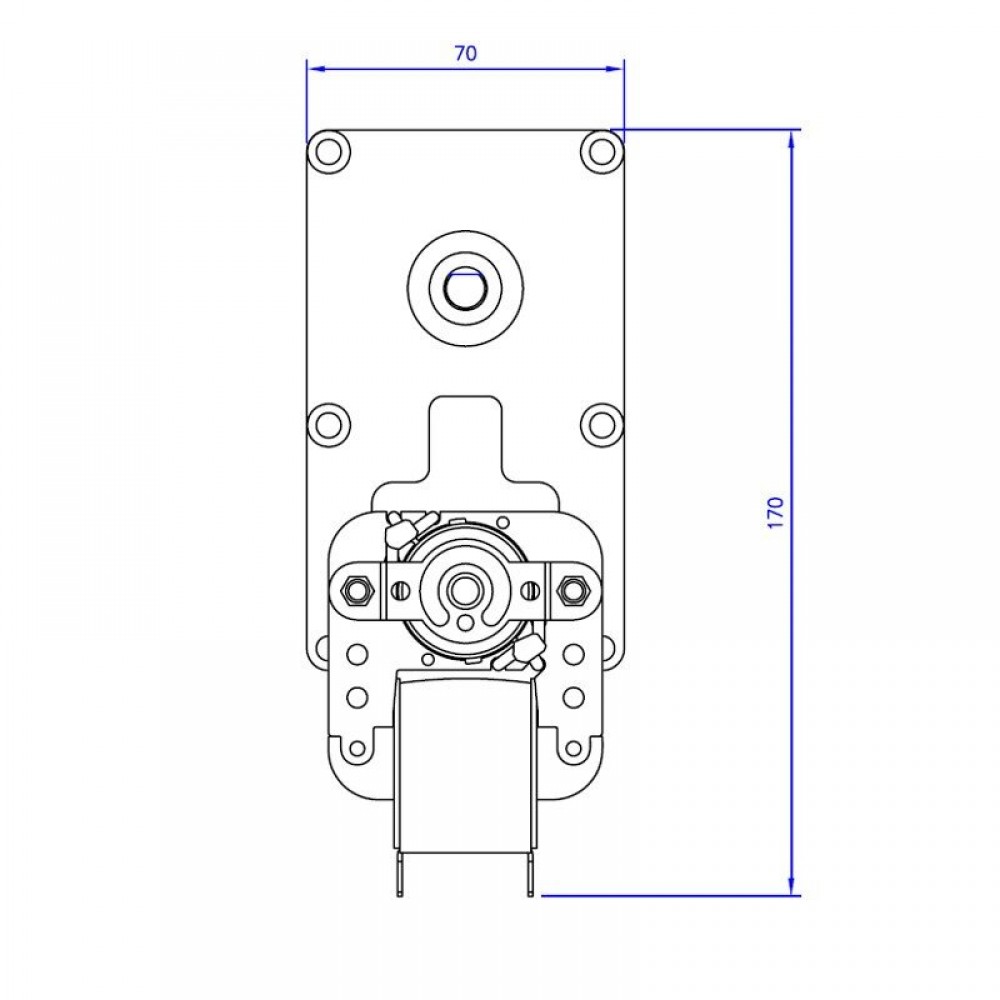 Gear motor Mellor FB1285, 3RPM for pellet stove Clam and others | Gear Motors | Pellet Stove Parts |