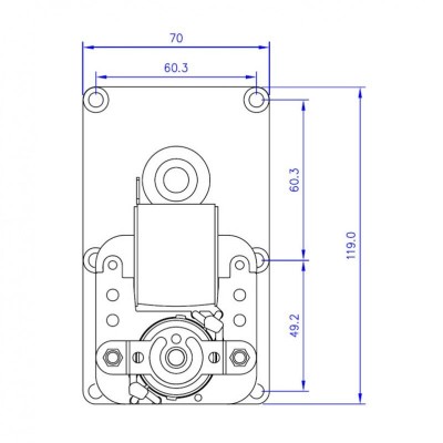 Gear motor Mellor FB1137, 4.75RPM for pellet stove Arce, Ecoteck, Emaflam, La Nordica, Ravelli and others - Gear Motors