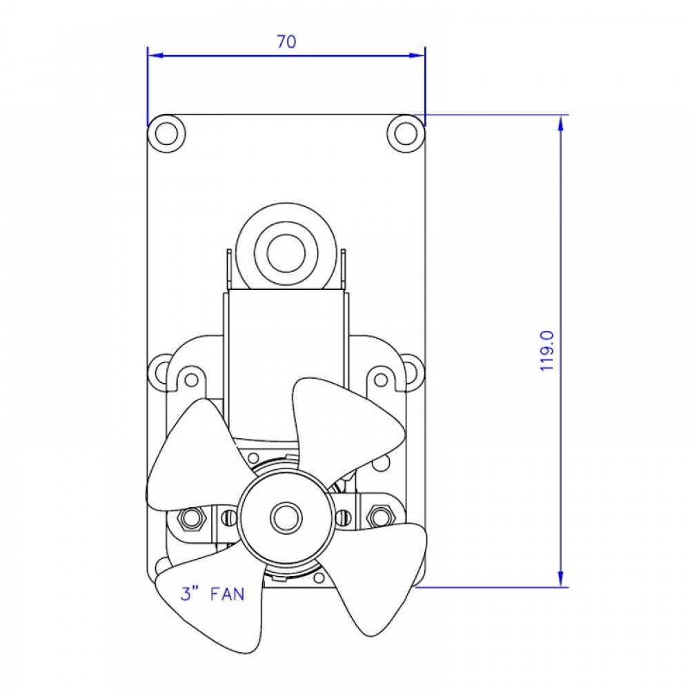 Gear motor Mellor FB1304, 8RPM | Gear Motors | Pellet Stove Parts |
