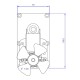 Gear motor Mellor FB1304, 8RPM | Gear Motors | Pellet Stove Parts |