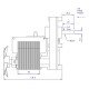 Gear motor Mellor FB1304, 8RPM | Gear Motors | Pellet Stove Parts |