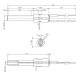 Ceramic Igniter / Heating element for pellet stoves BURNiT, Palazzetti and others, total length 113mm, 260W | Igniters / Resistors for Pellet Stoves | Pellet Stove Parts |