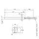 Heating element for pellet stoves Enviro, total length 132mm, 400W | Igniters / Resistors | Pellet Stove Parts |