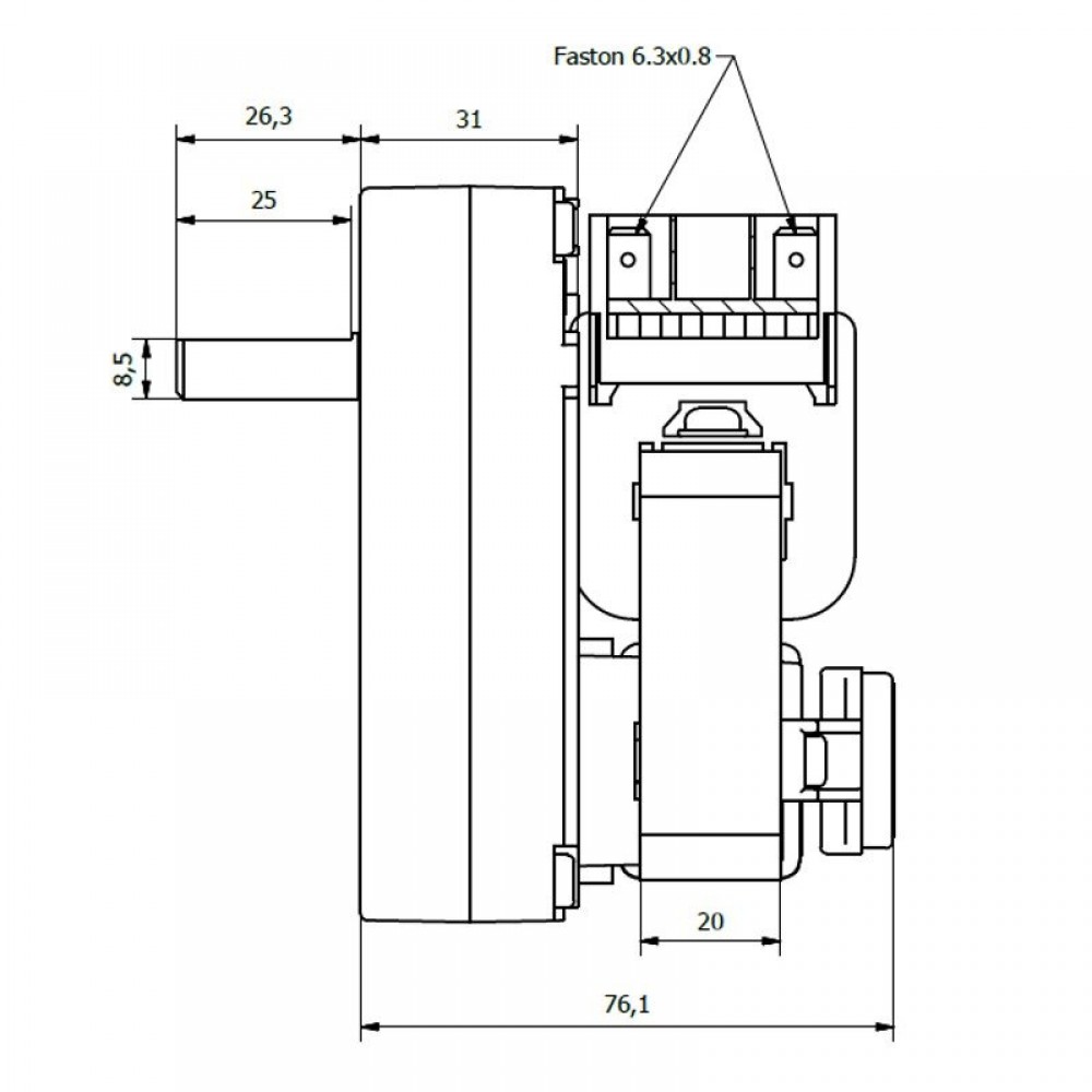 Gear motor Kenta K9173007, 1RPM | Gear Motors Gear motor Kenta K9173007, 1RPM | Gear Motors | Pellet Stove Parts |