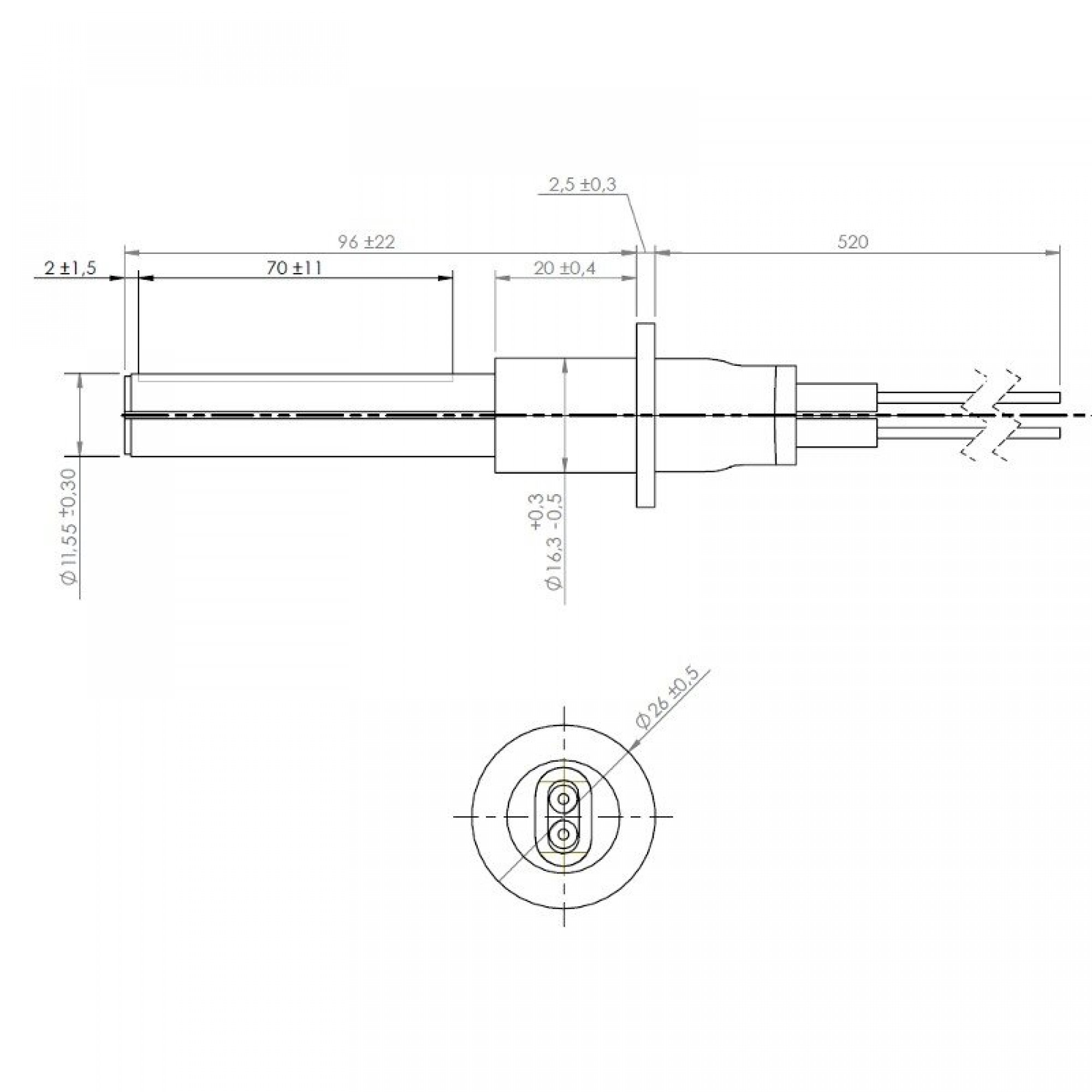 Igniter Element Ceramic Igniter / Heating element for pellet stoves ETA, Grant Spira ...