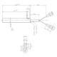 Igniter / Heating element for pellet stoves Edilkamin and others, total length 280mm, 470W