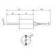 Low-voltage heating element for pellet stoves,  total length 66mm, 90 - 100W to 24 Volt AC | Igniters / Resistors | Pellet Stove Parts |