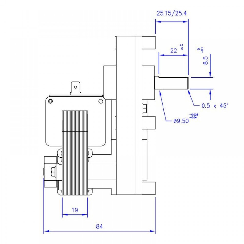 Gear motor Mellor FB1330, 1RPM for pellet stove Anselmo Cola, Enviro, Kalor, MCZ, Palazzetti, Royal, Thermorossi  and others | Gear Motors | Pellet Stove Parts |