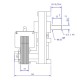 Gear motor Mellor FB1330, 1RPM for pellet stove Anselmo Cola, Enviro, Kalor, MCZ, Palazzetti, Royal, Thermorossi  and others | Gear Motors | Pellet Stove Parts |