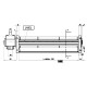Tangential fan with Ø45 mm, Flow 138 m³/h | Fans and Blowers | Pellet Stove Parts |