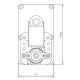 Gear motor Mellor FB1192, 1.26RPM | Gear Motors | Pellet Stove Parts |