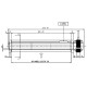 Tangential fan with Ø45 mm, Flow 180 m³/h | Fans and Blowers | Pellet Stove Parts |