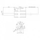 Low-voltage heating element for pellet stoves, total length 65mm, 95W to 24V | Igniters / Resistors | Pellet Stove Parts |