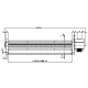 Tangential fan with Ø45 mm, Flow 165 m³/h | Fans and Blowers | Pellet Stove Parts |