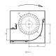 Tangential fan with Ø80 mm, Flow 305 m³/h | Fans and Blowers | Pellet Stove Parts |
