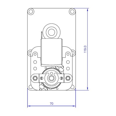 Pellet stove auger motor Mellor FB1218 for Arce, Clementi, Enviro, Vescovi, Pasqualicchio, 3RPM - Auger Motors for Pellet Stoves