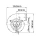 Centrifugal fan EBM for pellet stoves Caminetti Montegrappa, Ecoteck, MCZ and others, flow 265 m³/h | Fans and Blowers | Pellet Stove Parts |