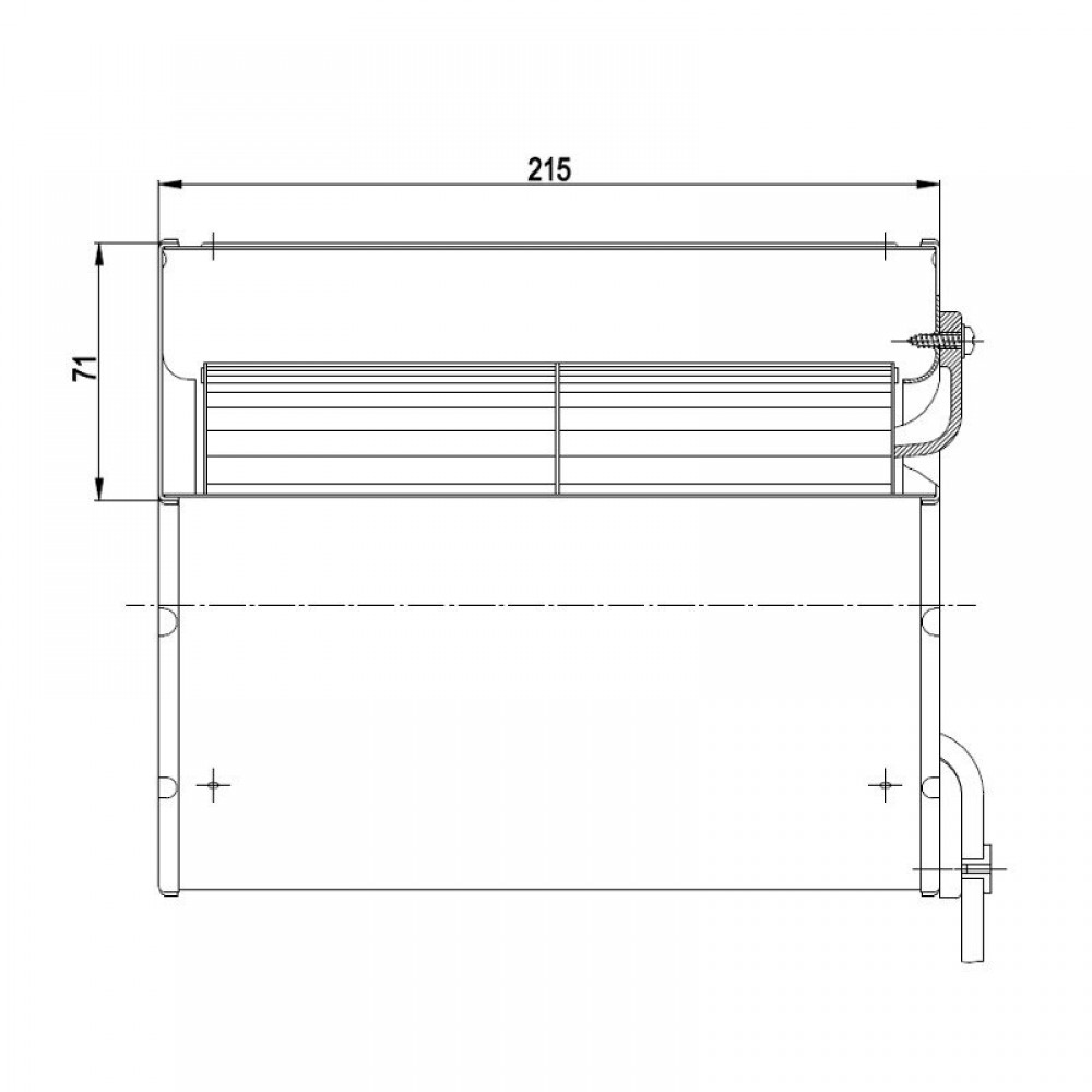 Centrifugal fan EBM for pellet stoves Clam and others, flow 640 m³/h | Fans and Blowers | Pellet Stove Parts |